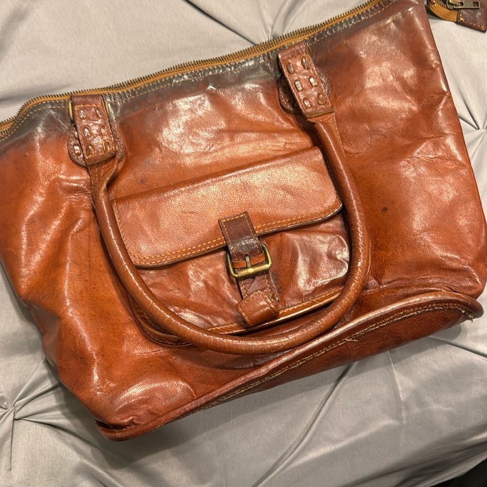Noonday leather bag